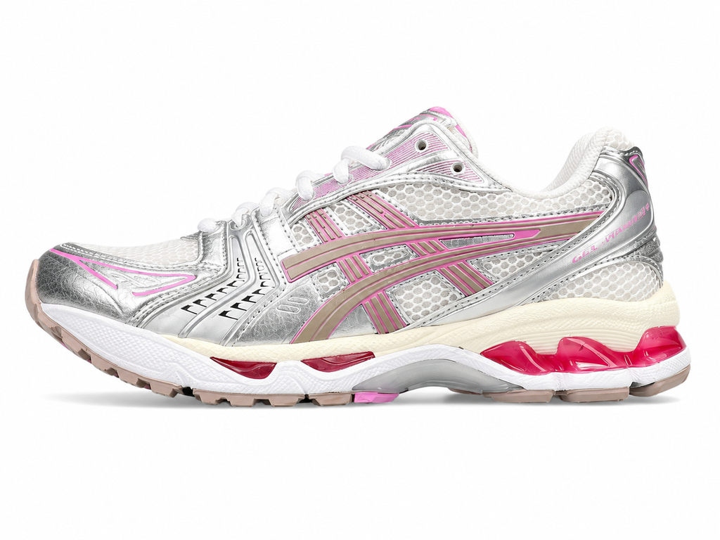 Women's Silver Pink Mesh Running Sneakers | Lightweight Cushion Sports Shoes