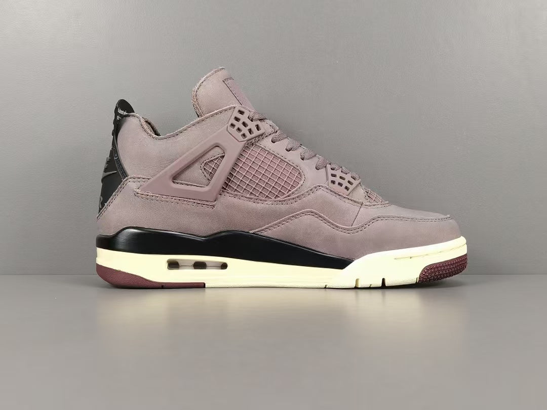 Dusty Mauve Basketball Sneakers | Premium Suede Sports Shoes