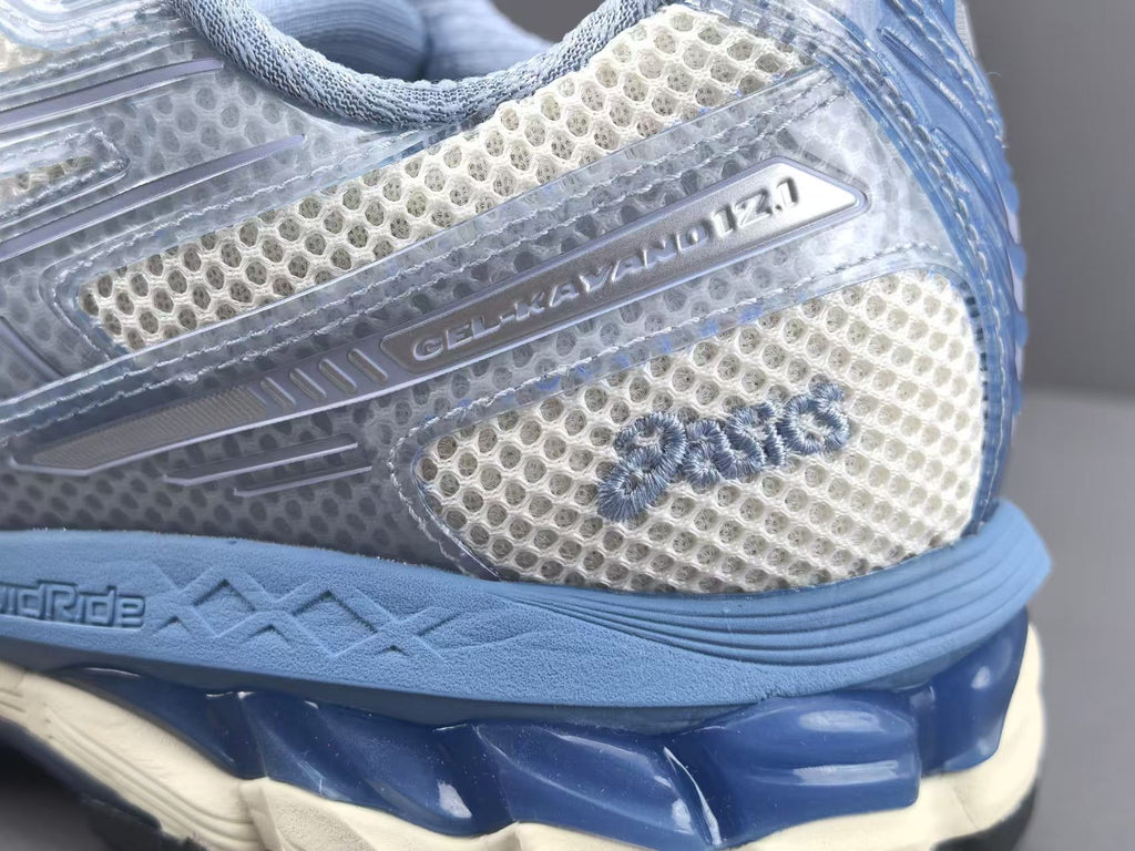 Light Blue Retro Running Sneakers | Breathable Mesh Sports Shoes