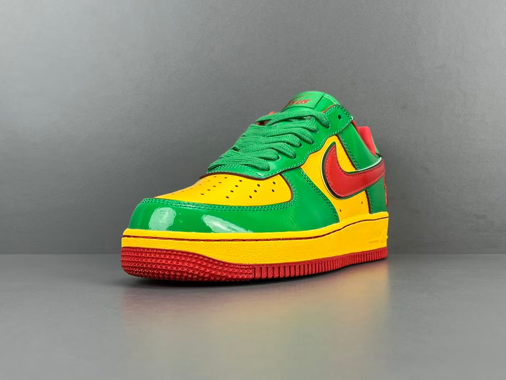 Colorful Patent Leather Low Top Sneakers