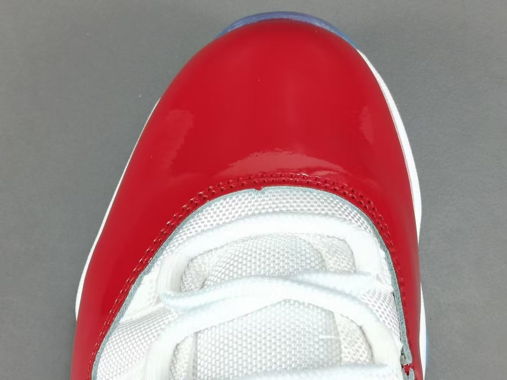 Premium Red White High-Top Basketball Shoes
