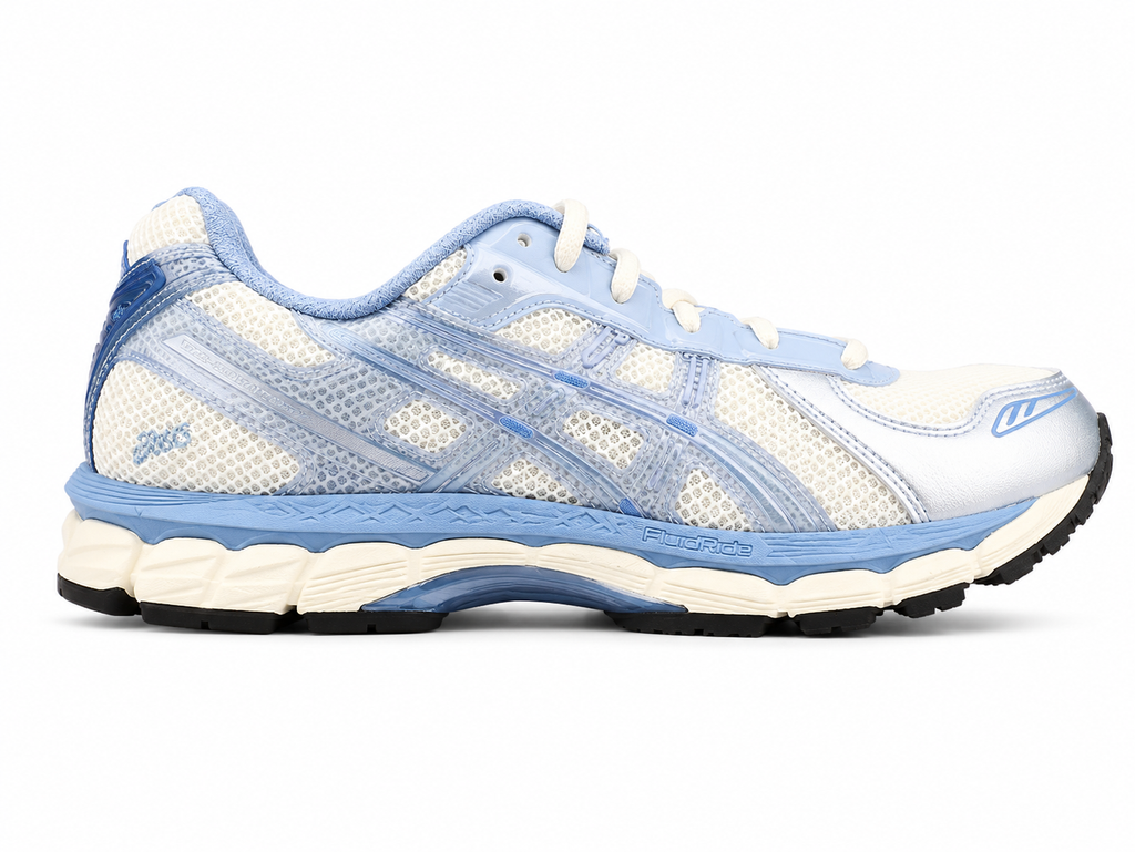 Light Blue Retro Running Sneakers | Breathable Mesh Sports Shoes