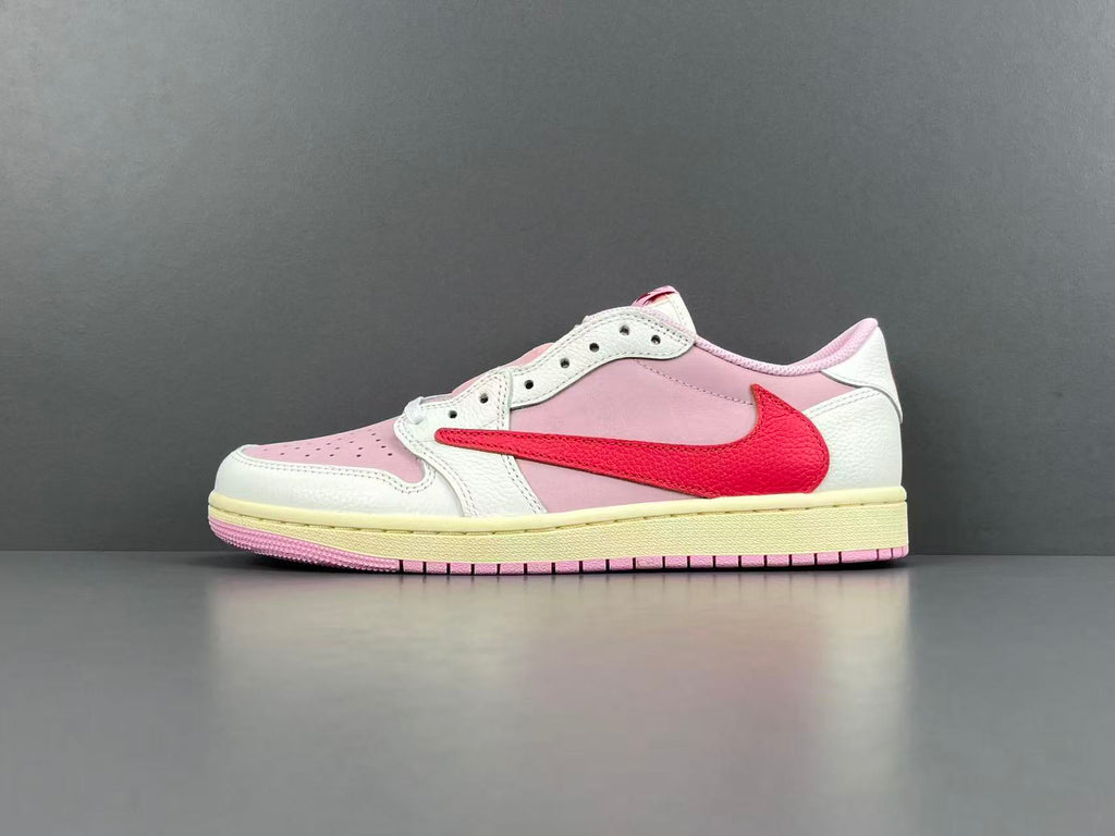 Vintage Pink Low-Top Casual Sneakers