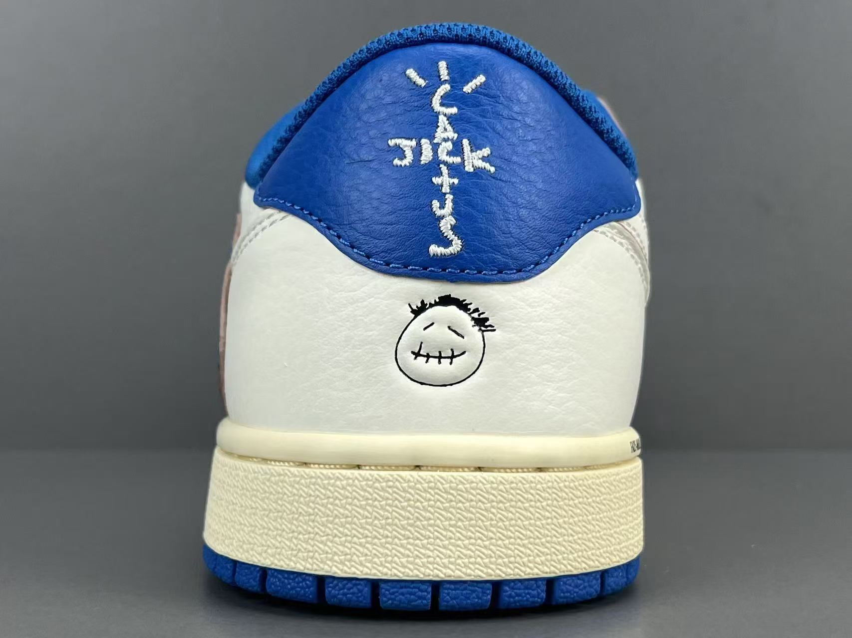 Vintage Blue Low Top Casual Sneakers | Premium Leather Style