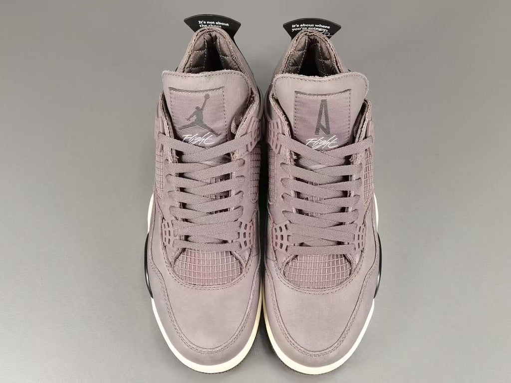 Dusty Mauve Basketball Sneakers | Premium Suede Sports Shoes