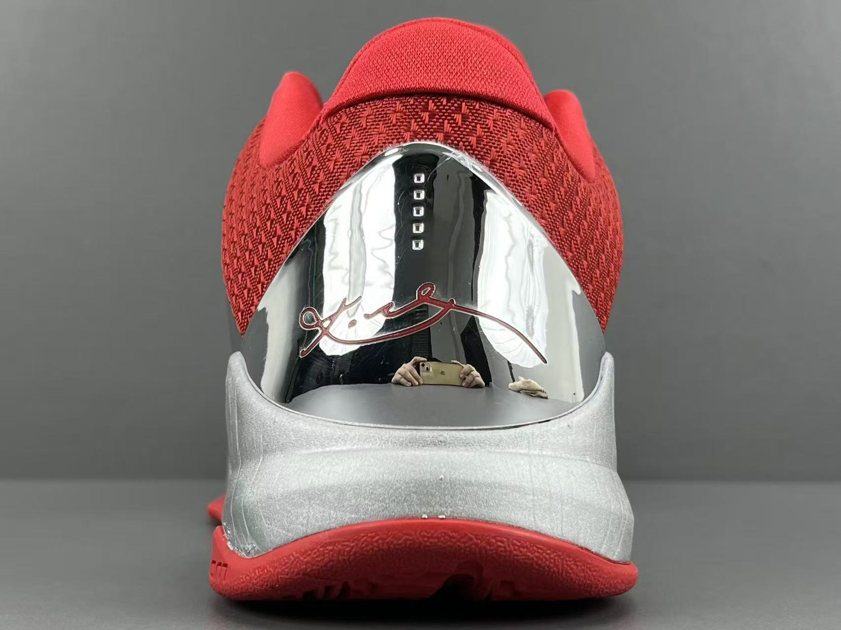 Silver Red Basketball Shoes | High-Traction Performance Sneakers