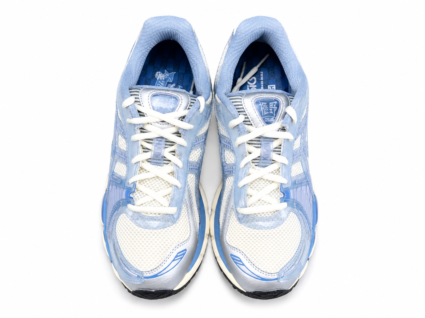 Light Blue Retro Running Sneakers | Breathable Mesh Sports Shoes