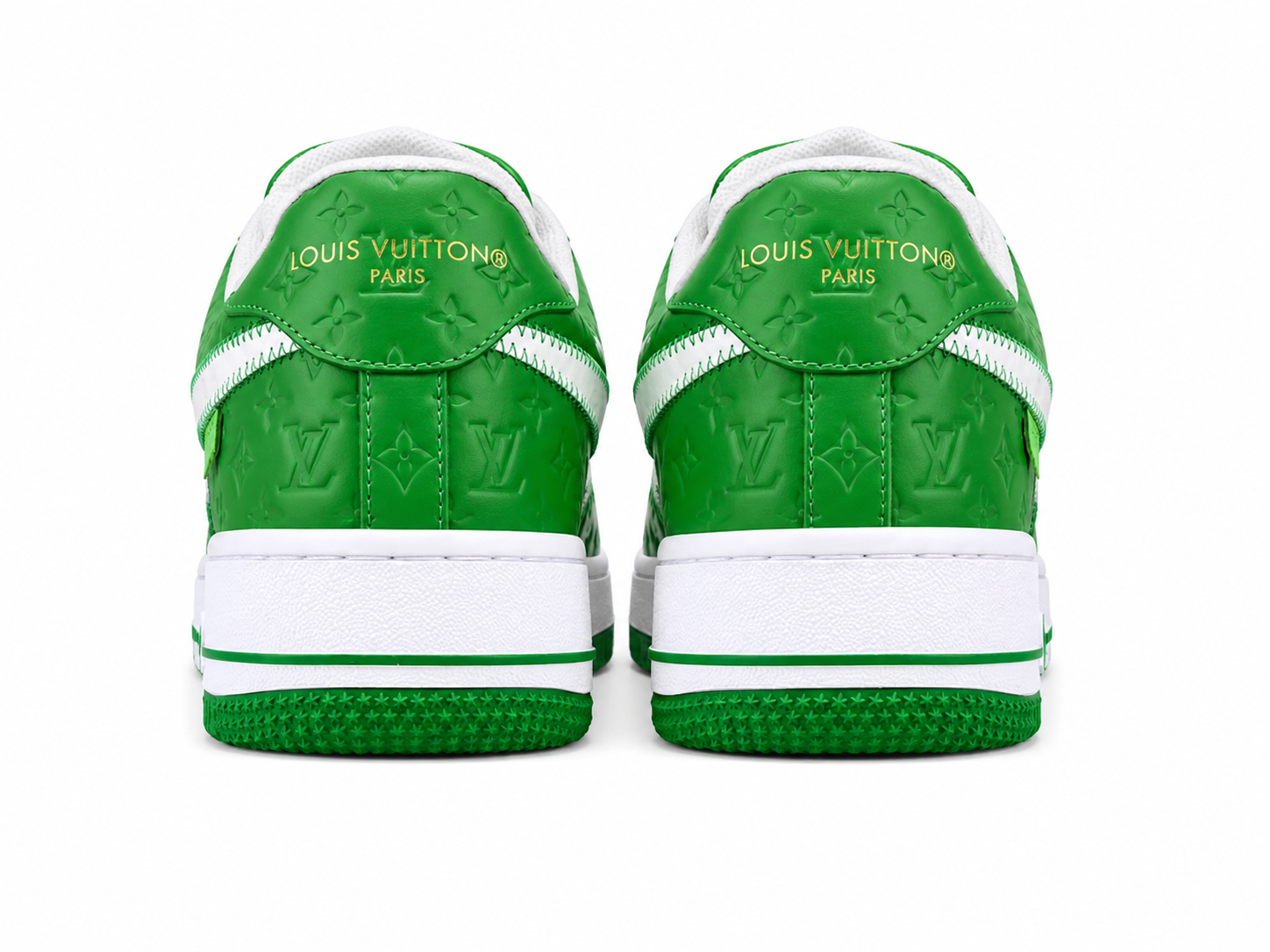 Green Luxury Style Low Top Sneakers