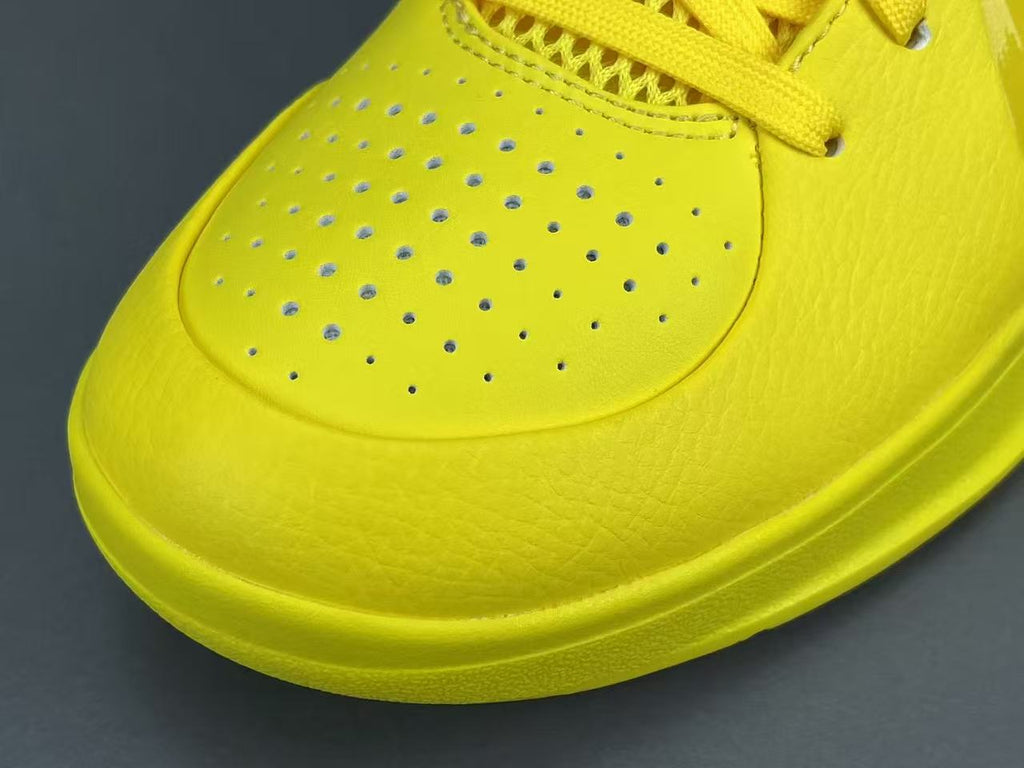 Classic Yellow Low-Top Basketball Shoes | Lightweight Court Sneakers