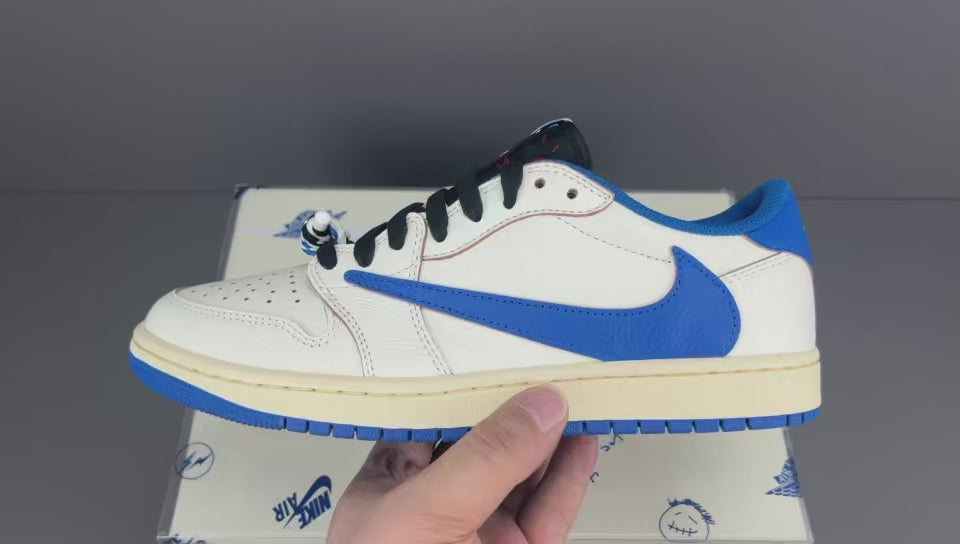 Vintage Blue Low Top Casual Sneakers | Premium Leather Style