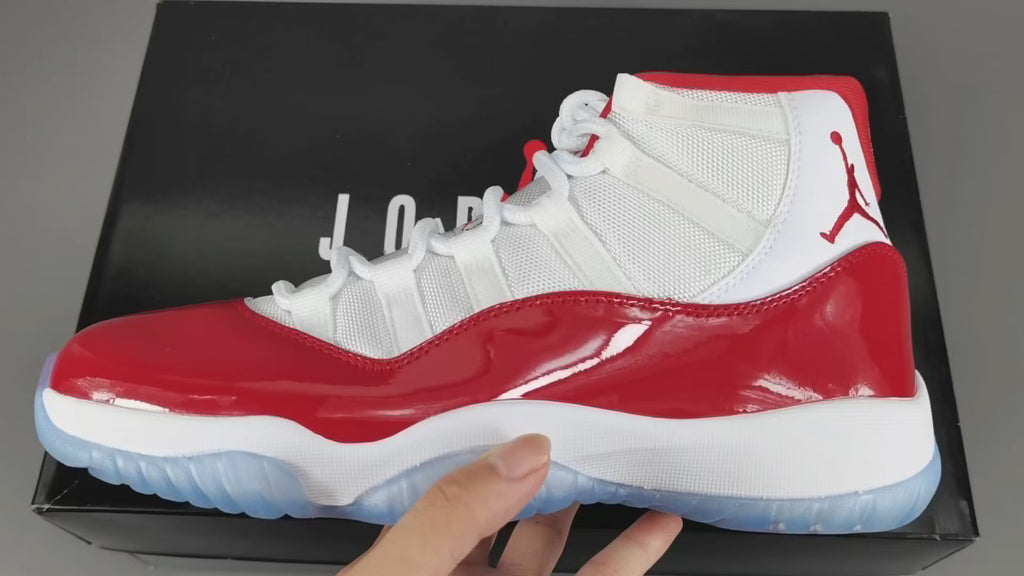 Premium Red White High-Top Basketball Shoes