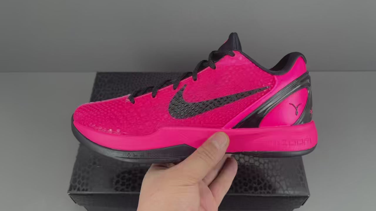 Pink Black Low-Top Basketball Shoes | Lightweight Court Sneakers